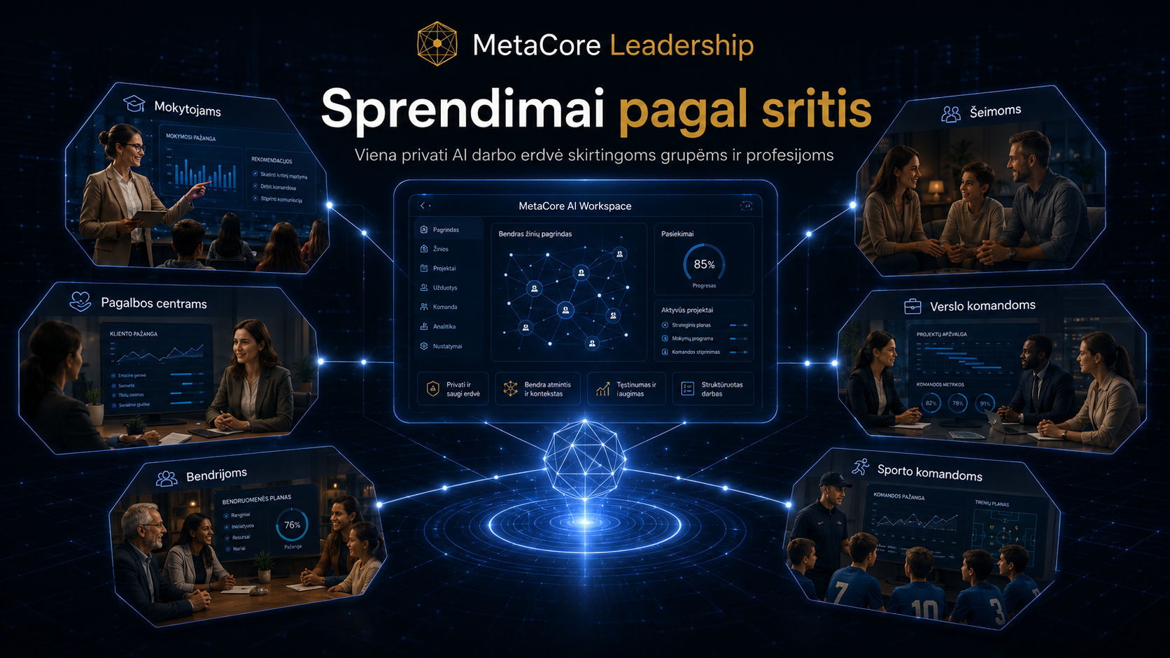 MetaCore AI Astral Dome control interface
